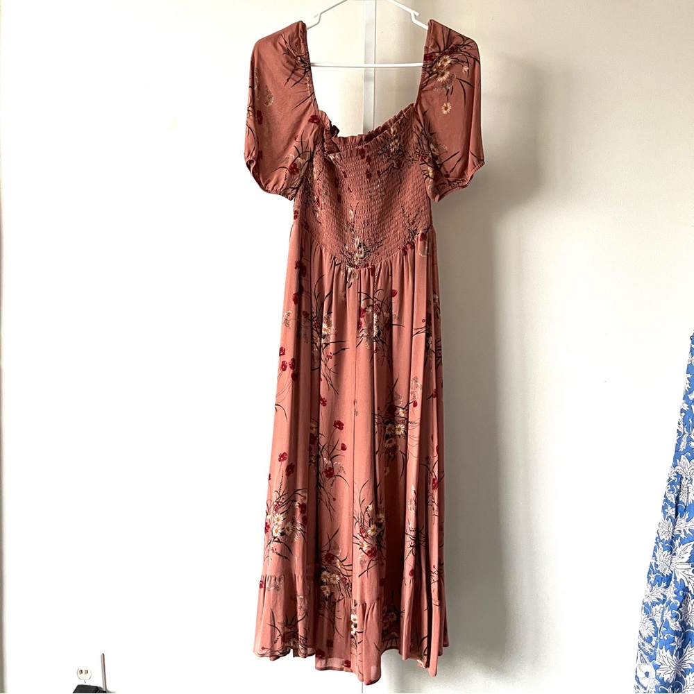 Reformation Blush Pink Floral Meadow Dress - Picture 5 of 5